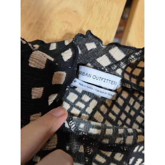 Urban Outfitters Y2K abstract print knit bodycon dress cap sleeves knee length s - Picture 7 of 7